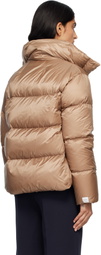 Max Mara Beige Seica Down Jacket