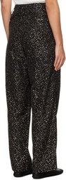 Bode Black Glitter Murray Trousers
