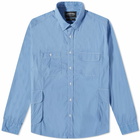 FrizmWORKS Men's Multi Pocket Shirt in Sax Blue