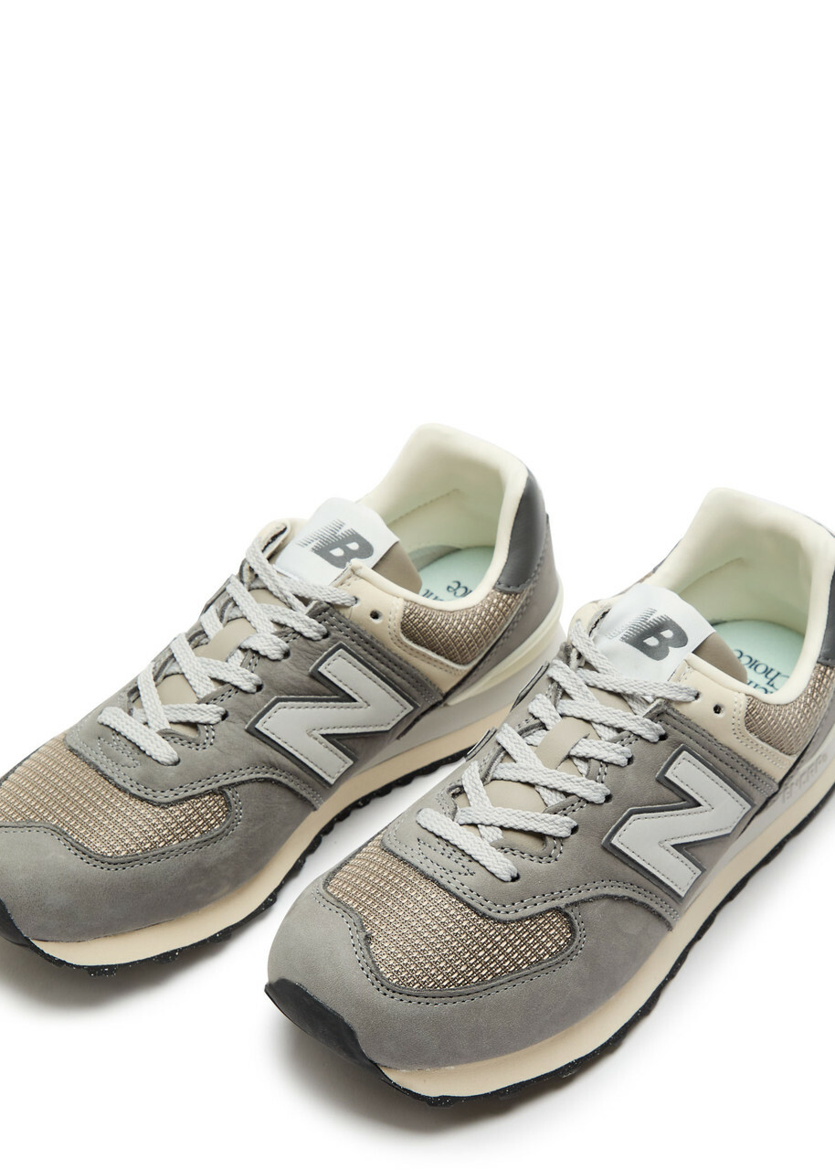 New Balance 574 Panelled Mesh-knit Sneakers Grey