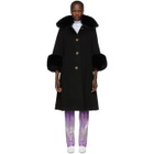 Saks Potts Black Wool Yvonne Coat