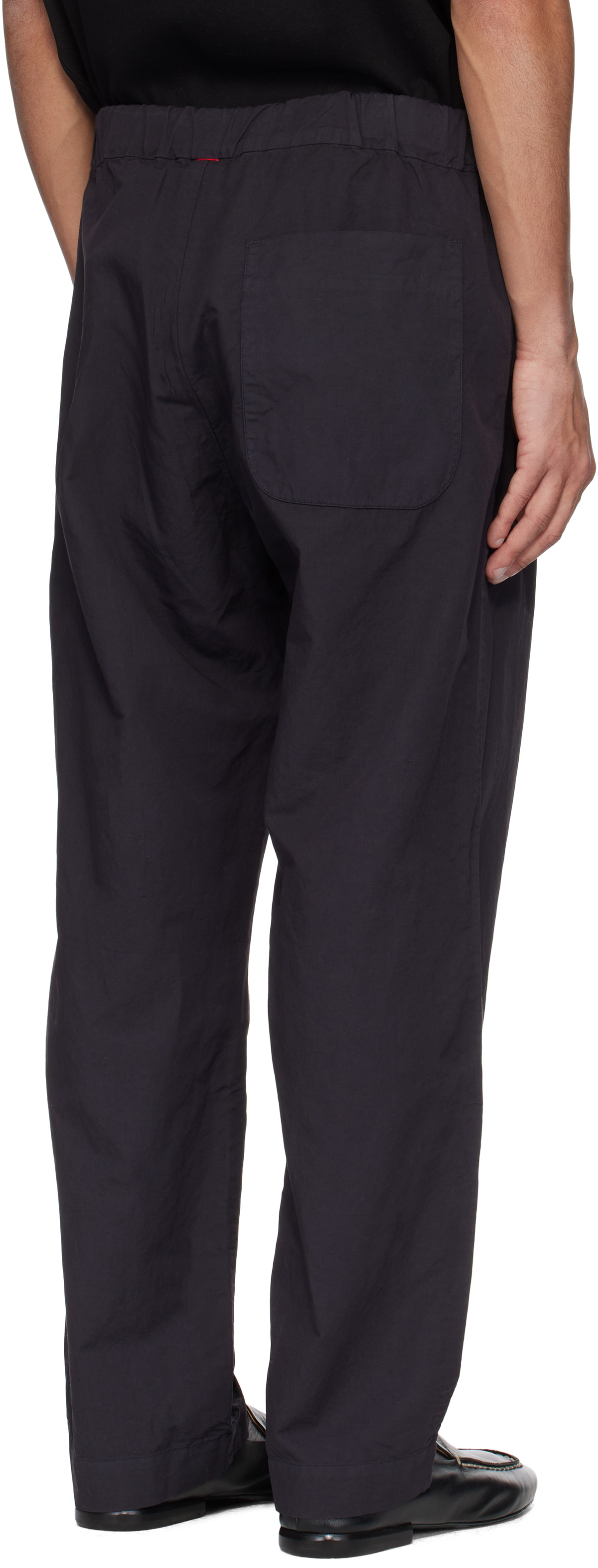 CASEY CASEY Navy Long Chasse Trousers
