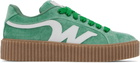 Weekend Max Mara Green Dedalo Sneakers