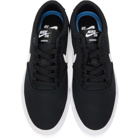 Nike Black and White SB Charge SLR Sneakers