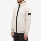 Stone Island Men's Reversible Polartec Hooded Jacket in Light Pink