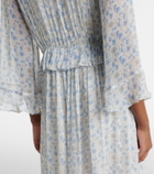 Velvet Aerin floral sheer maxi dress