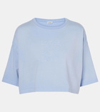 Loewe Anagram cropped cotton jersey T-shirt
