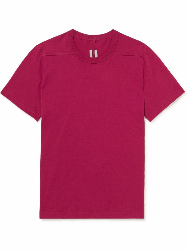Photo: Rick Owens - Short Level Cotton-Jersey T-Shirt - Red