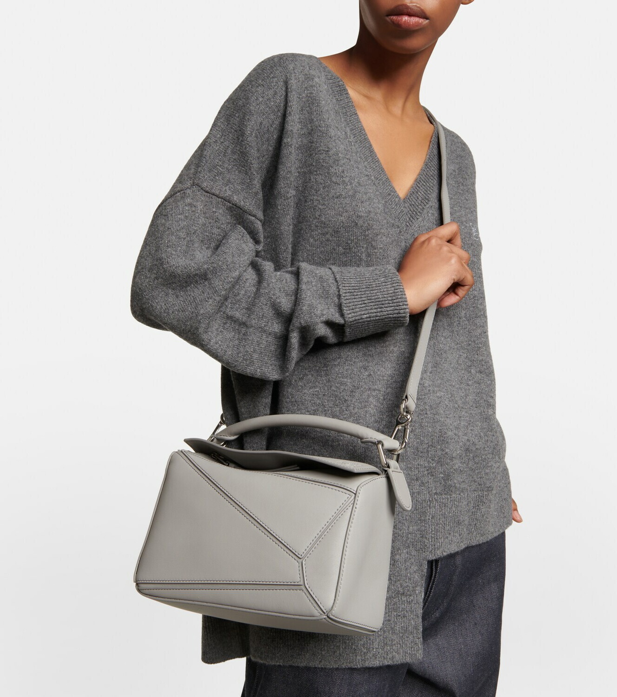 Loewe - Puzzle Small leather shoulder bag Loewe