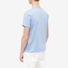 A.P.C. Men's A.P.C Item Logo T-Shirt in Sky Blue Marl