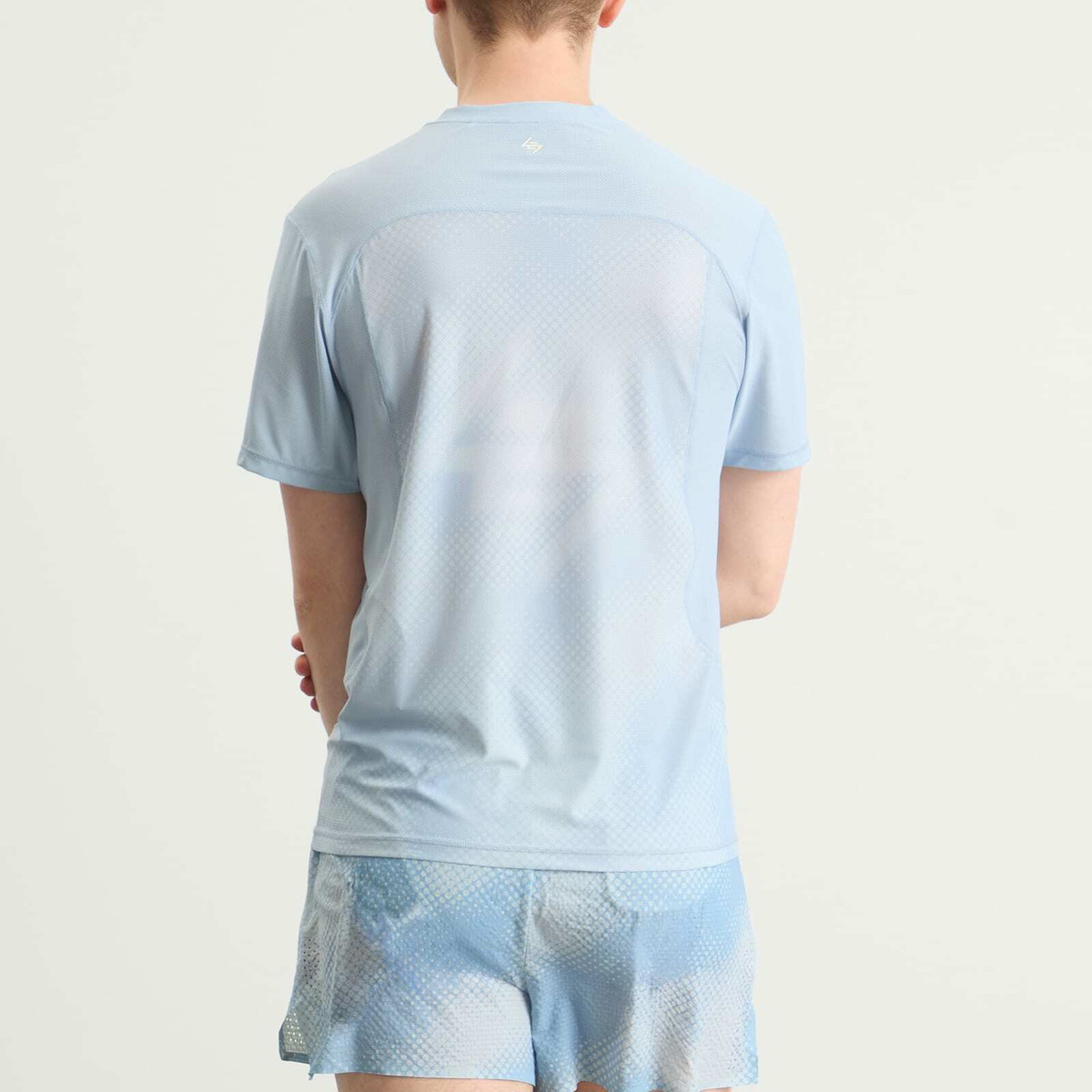 Represent 247 Men's Hybrid T-Shirt in Glacier Fade Out