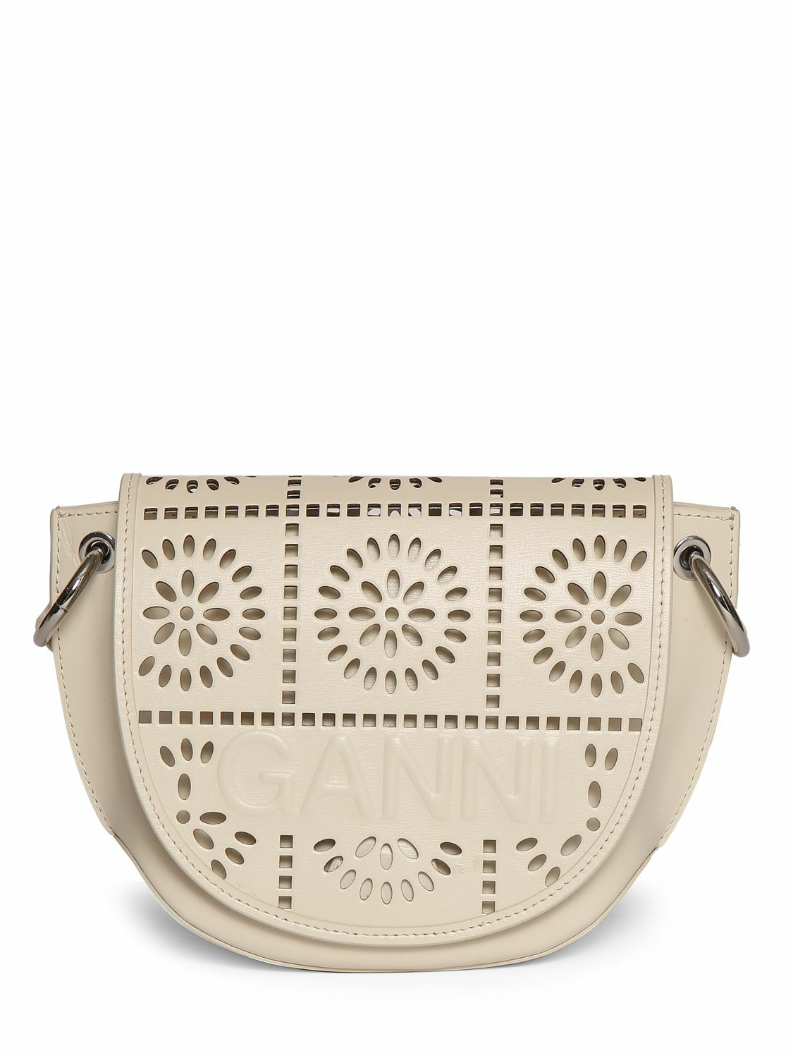 GANNI - Banner Perforated Saddle Bag GANNI