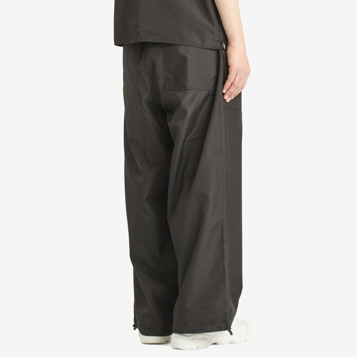 Taion Men's Military Reversible Wide Trousers in Black