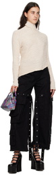 Marques Almeida Beige Draped Sweater