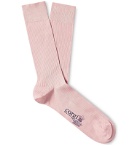 Corgi - Pembroke Mercerised Cotton-Blend Socks - Pink