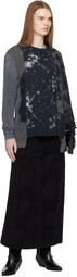 NEEDLES Black Mishmash 5 Cut L/S T-shirt