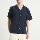 Foret Men's Peer Jacquard Stripe Vacation Shirt in Navy