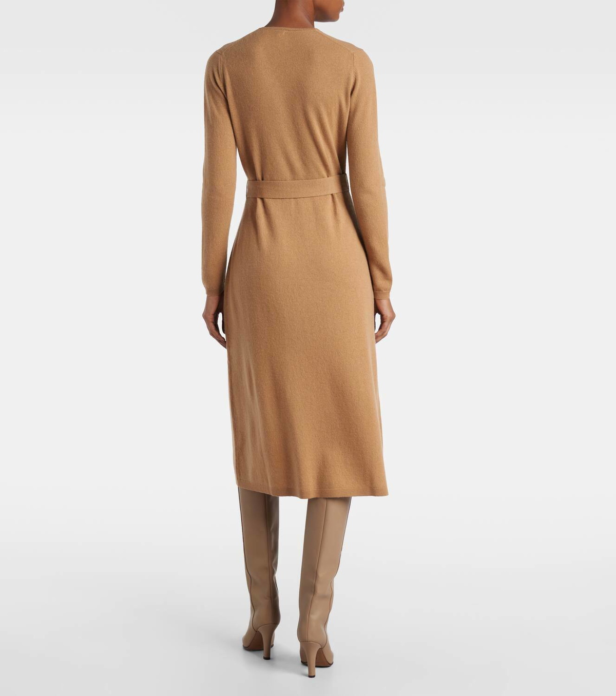 Jardin des Orangers Wool and cashmere wrap dress