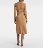 Jardin des Orangers Wool and cashmere wrap dress