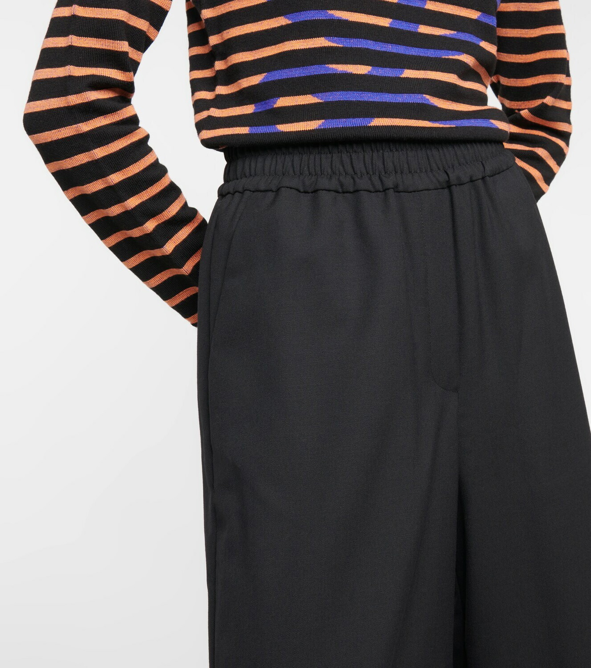 Loewe - Embroidered wool culottes Loewe
