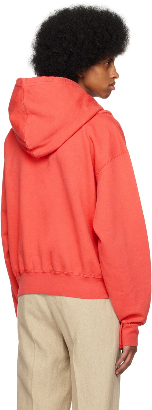 パーカー・フーディ Jacquemus Men's Classic Logo Hooded Sweatshirt Red JACQUEMUS - Le Sweatshirt Jacquemus Hoodie Jacquemus