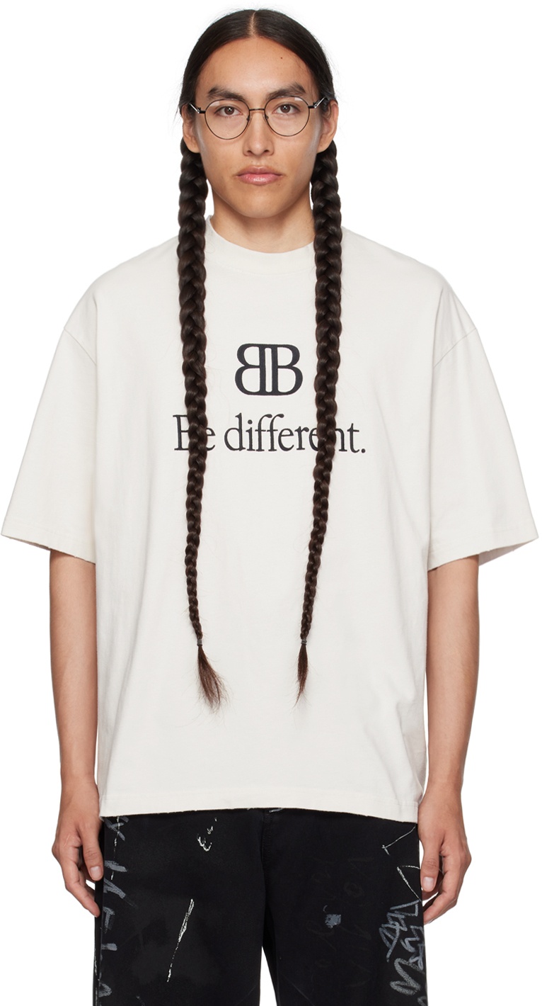 Balenciaga Off-White 'Be Different' T-Shirt Balenciaga