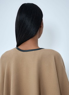 Max Mara Logo Motif Poncho