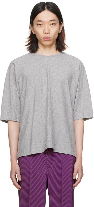 Photo: HOMME PLISSÉ ISSEY MIYAKE Gray Release-T Basic T-Shirt