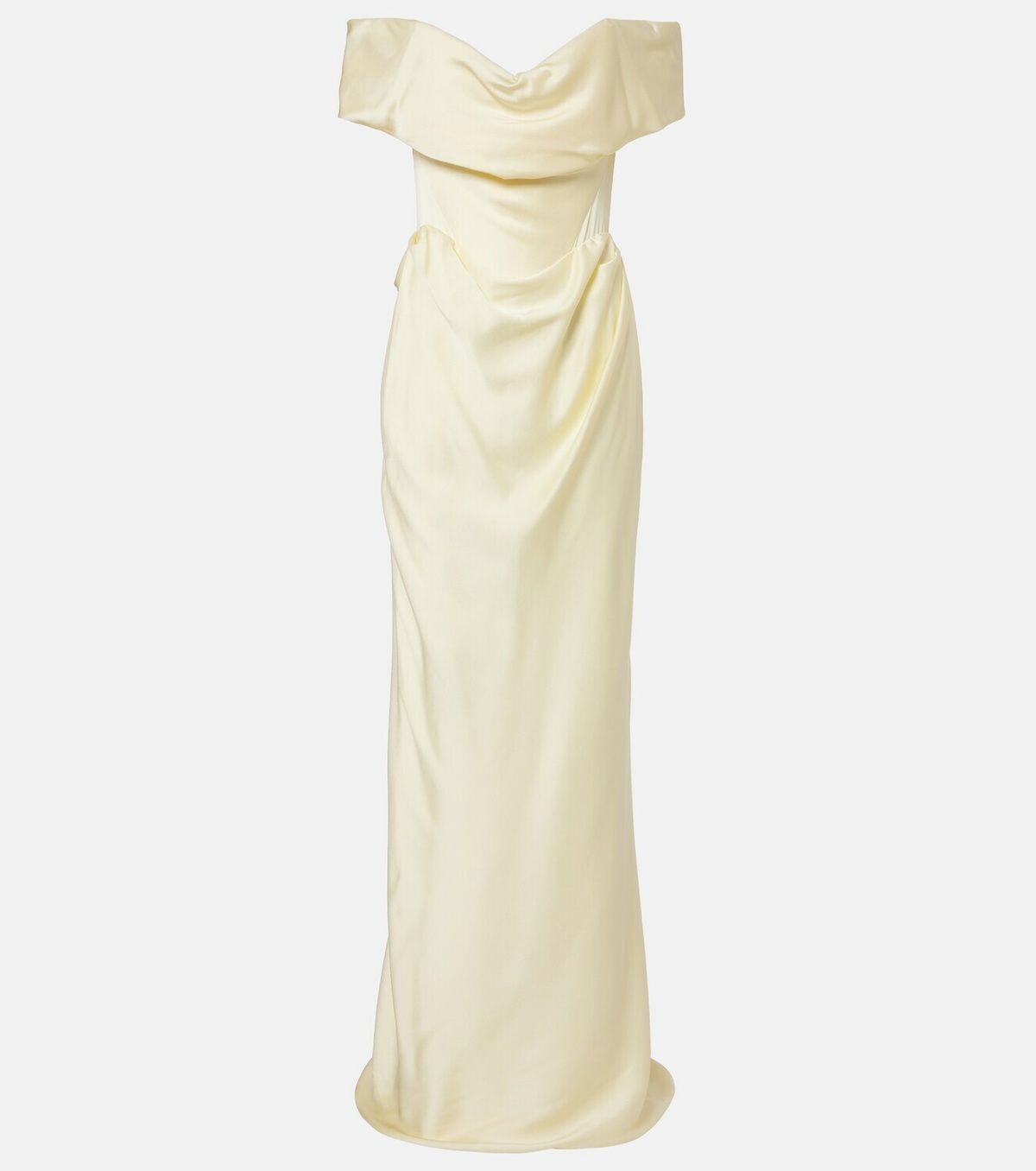 Vivienne Westwood Nova Cocotte draped satin bustier gown