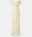 Vivienne Westwood Nova Cocotte draped satin bustier gown