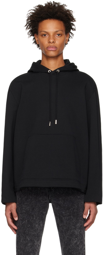 Photo: Solid Homme Black Press-Stud Hoodie