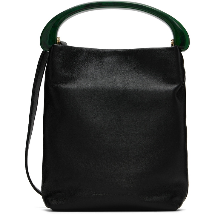 Photo: Dries Van Noten Black Chrome Lamb Leather Small Bag