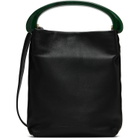 Dries Van Noten Black Chrome Lamb Leather Small Bag