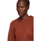 Chloe Orange Cashmere Crewneck Sweater