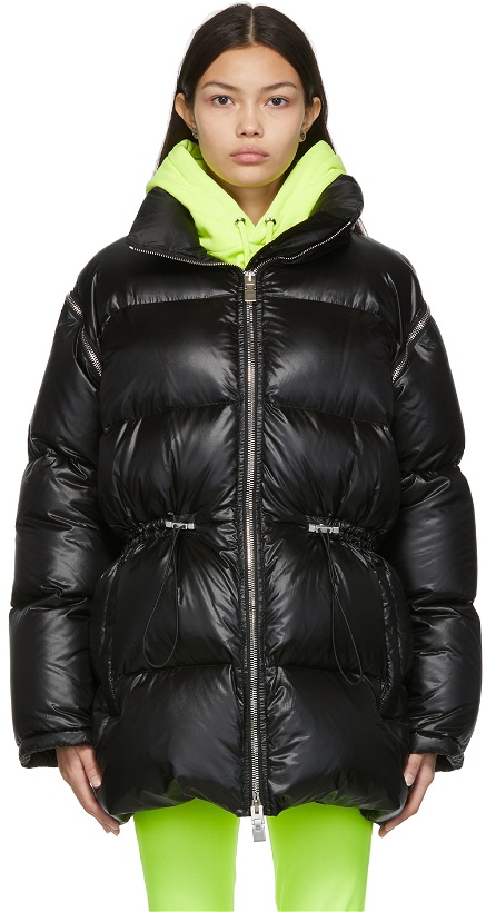 Photo: Givenchy Black Down Detachable Sleeves Puffer Jacket