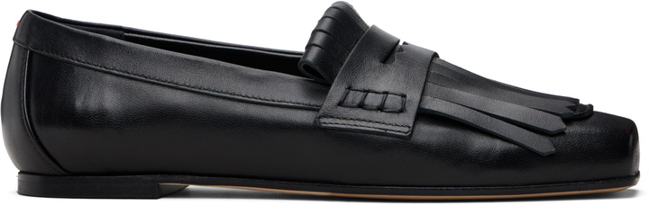 Photo: Aeyde Black Belen Tassel Loafers