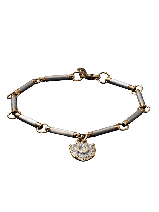 Photo: Foundrae - 18-Karat White and Yellow Gold Diamond Bracelet