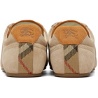 Burberry Beige Suede Knight Runner Sneakers​