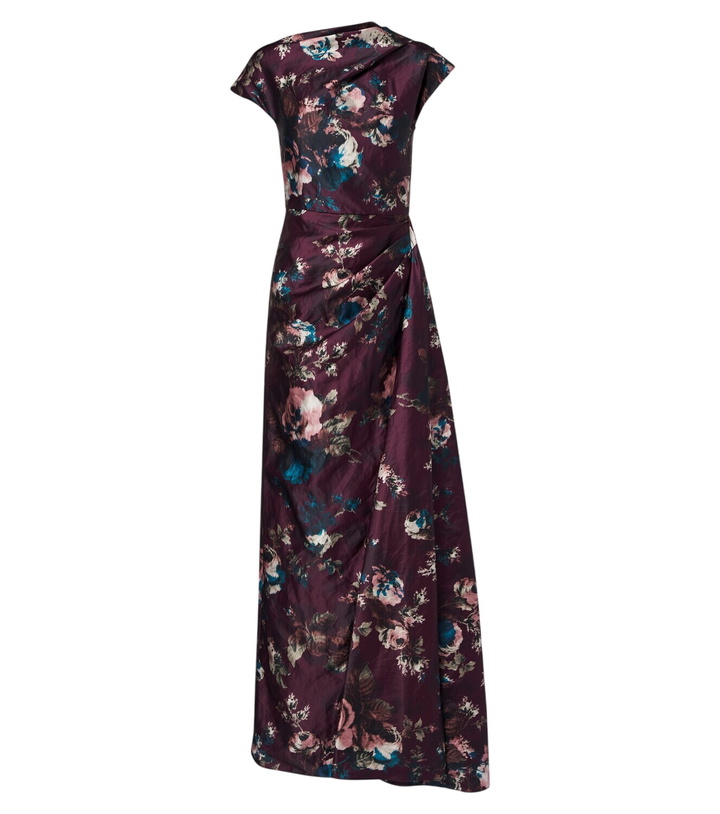 Photo: Erdem Draped floral satin gown