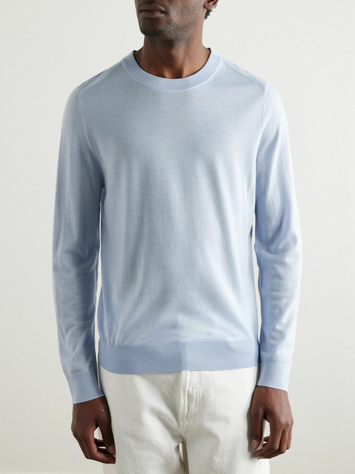 Paul Smith - Slim-Fit Merino Wool Sweater - Blue