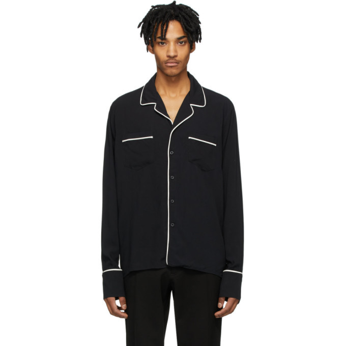 Photo: Rhude Black Pajama Shirt