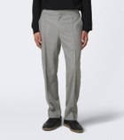 Zegna Wool, silk, and cashmere straight pants