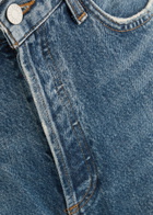 Agolde Low Slung Baggy Distressed Wide-leg Jeans Indigo