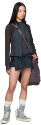 HYEIN SEO Navy Paneled Windbreaker Jacket