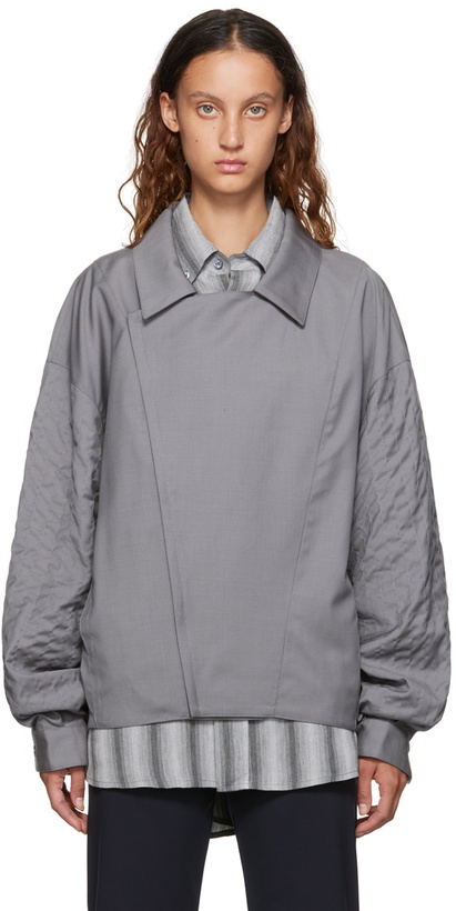 Photo: Maryam Nassir Zadeh SSENSE Exclusive Gray Hero Jacket