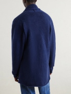 The Elder Statesman - Italy Smoking Shawl-Collar Cashmere Cardigan - Blue