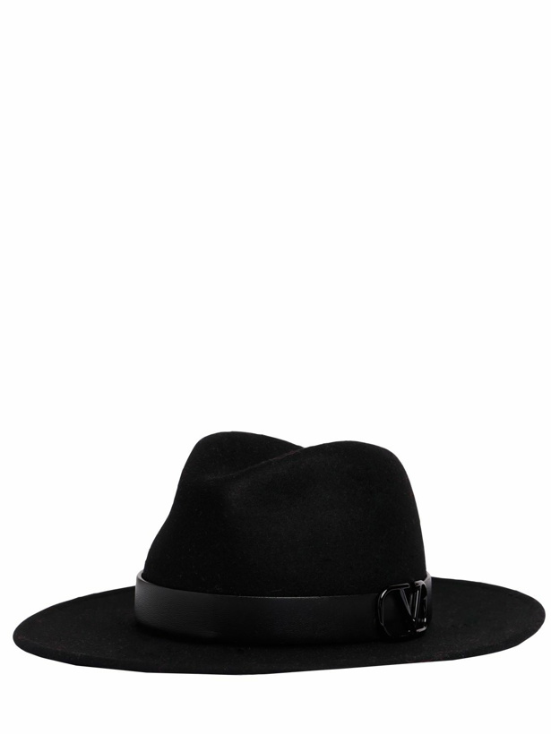 Photo: VALENTINO GARAVANI - V Logo Signature Fedora Hat