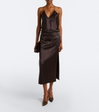 Sportmax Satin halterneck top