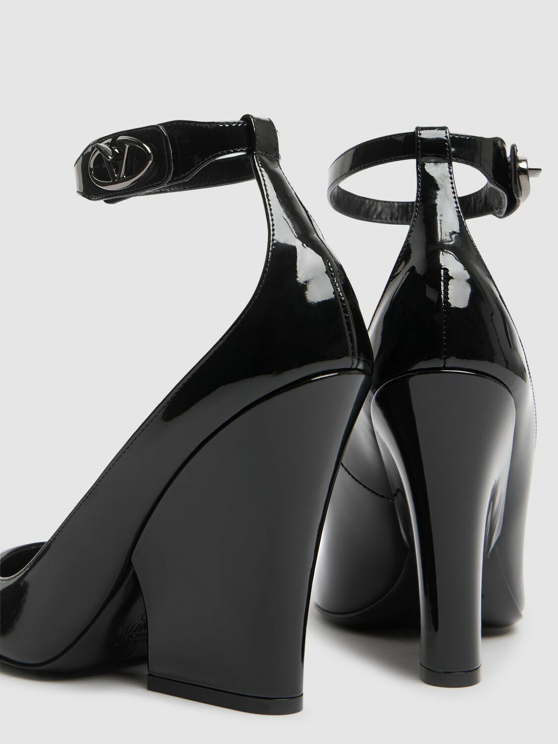 VALENTINO GARAVANI 105mm Vlogo Lockette Leather Pumps