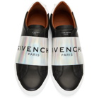 Givenchy Black and Silver Strap Urban Knots Sneakers